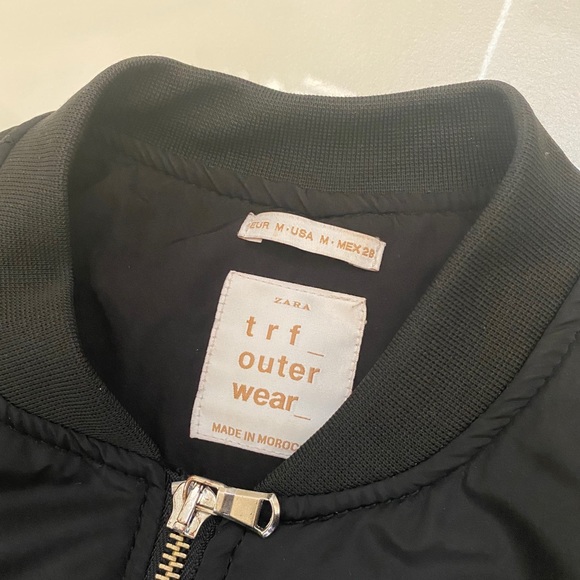 ZARA NAVY BLUE BOMBER JACKET - Picture 3 of 4